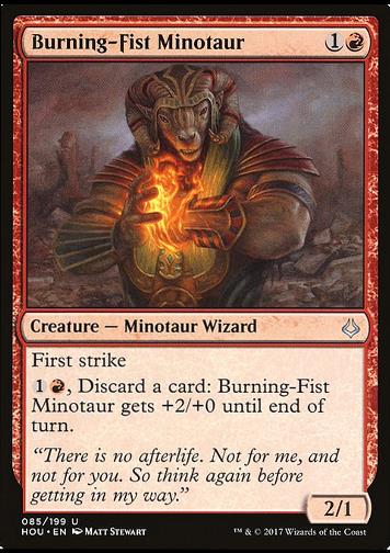 Burning-Fist Minotaur (Feuerfaust-Minotaurus)